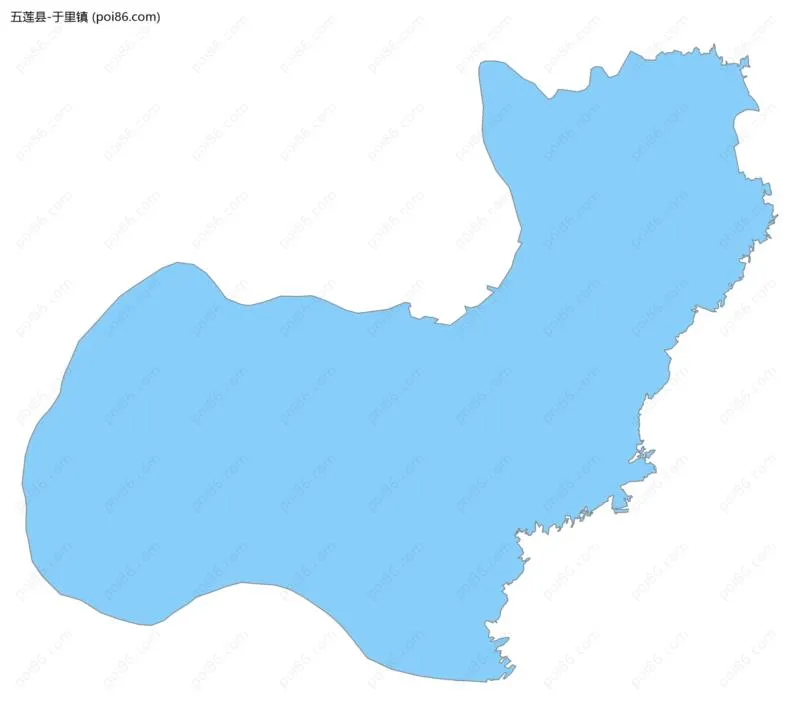 于里镇边界地图