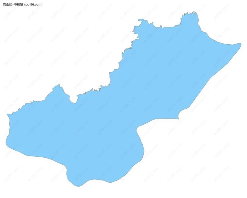 中楼镇边界地图