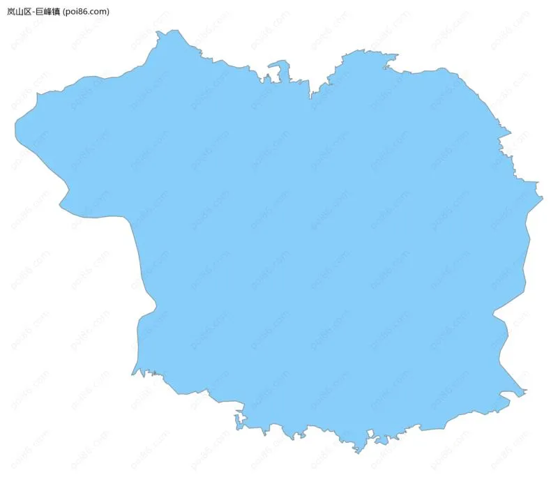 巨峰镇边界地图
