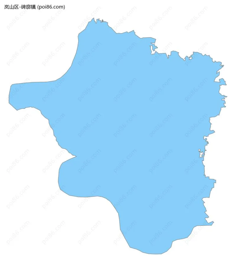 碑廓镇边界地图