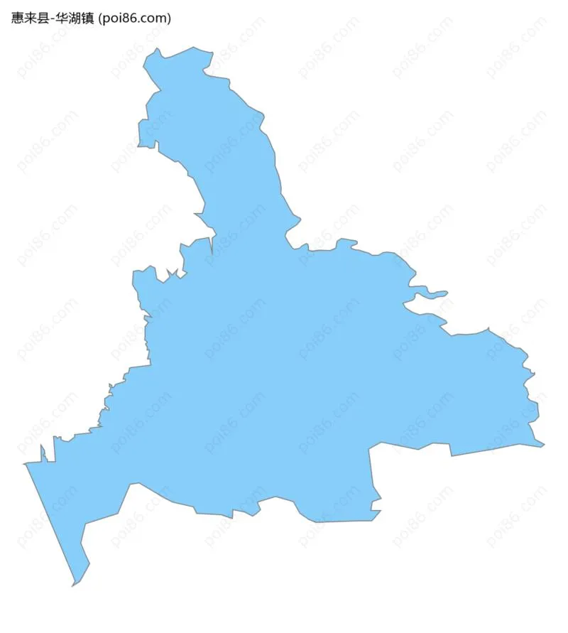 华湖镇边界地图