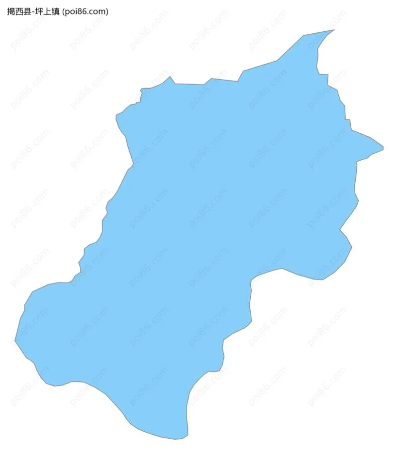 坪上镇边界地图