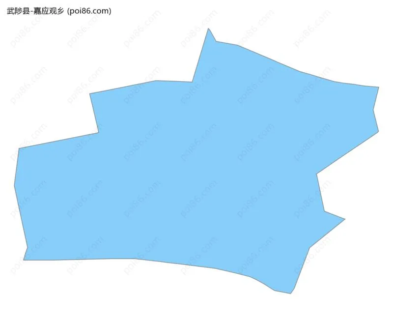 嘉应观乡边界地图