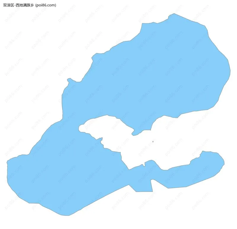 西地满族乡边界地图