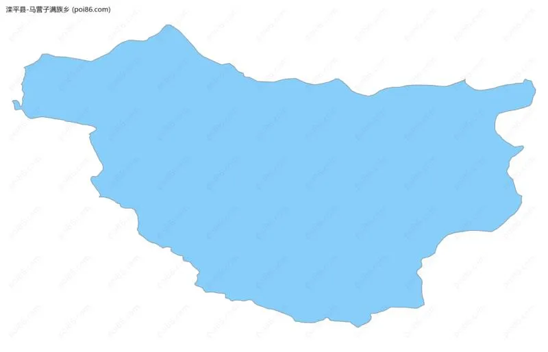 马营子满族乡边界地图