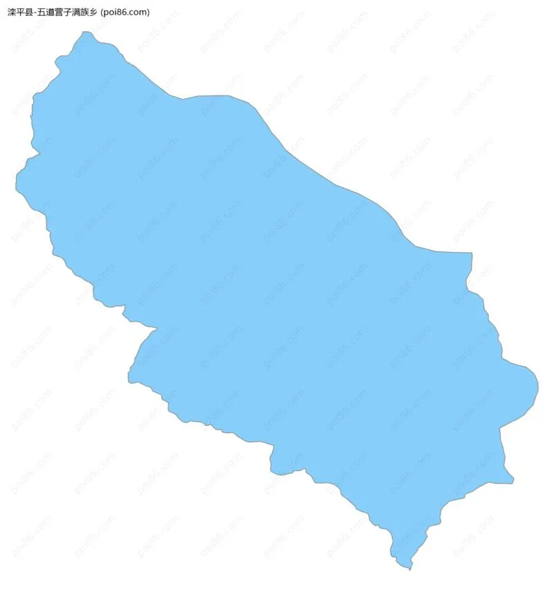 五道营子满族乡边界地图