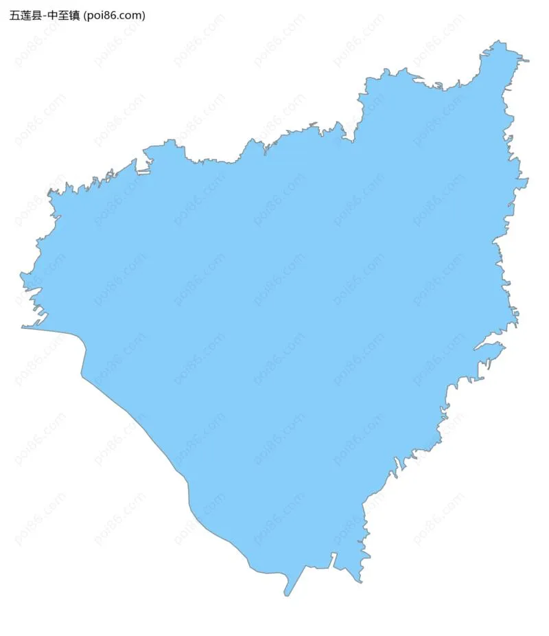 中至镇边界地图