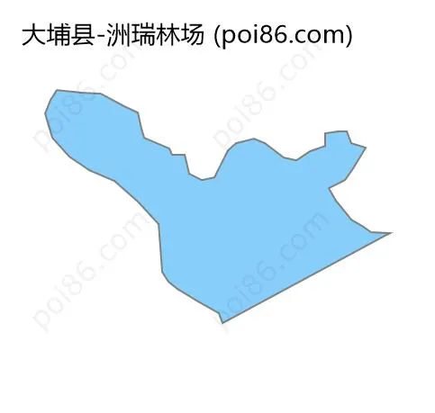 洲瑞林场边界地图