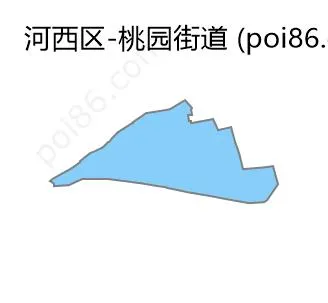 桃园街道边界地图