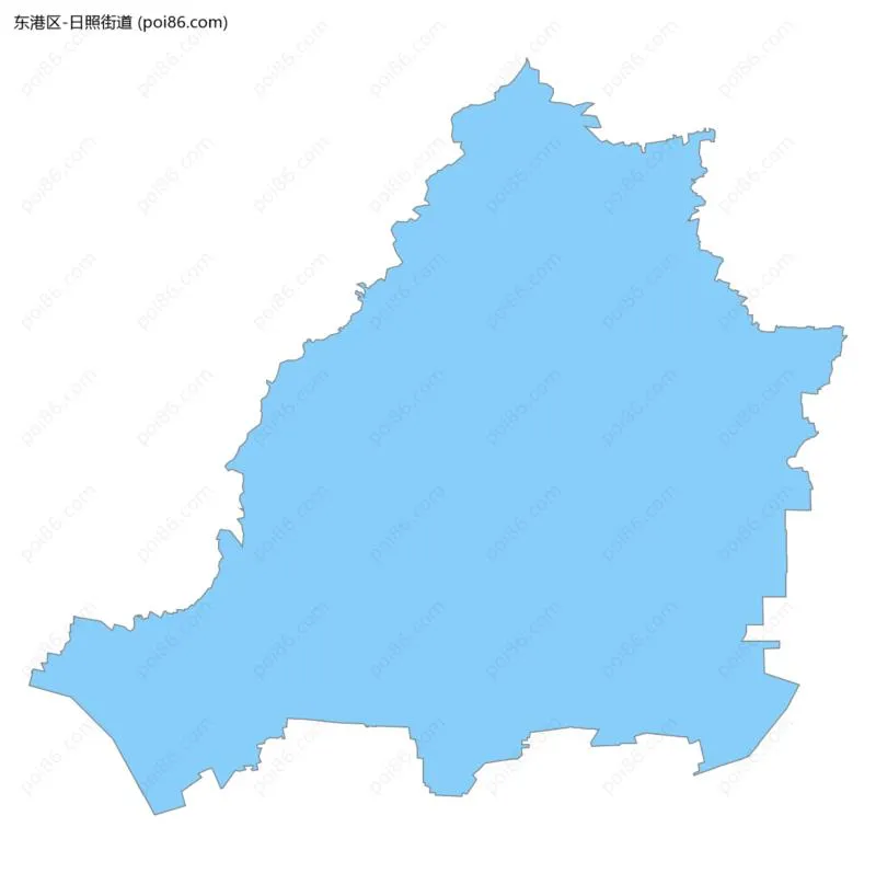 日照街道边界地图