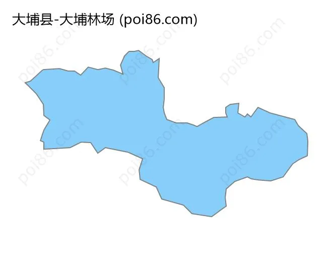 大埔林场边界地图