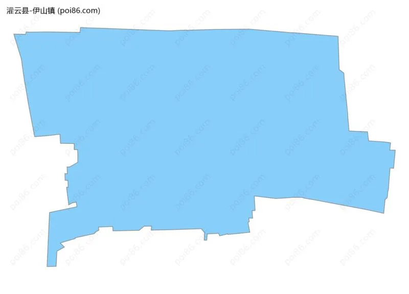 伊山镇边界地图