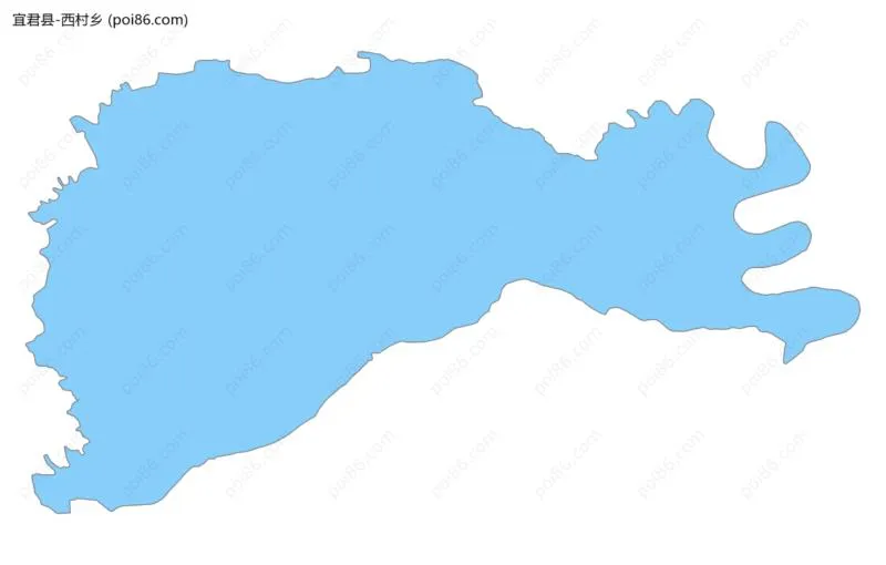 西村乡边界地图