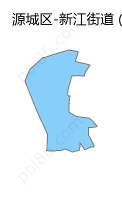 新江街道边界地图