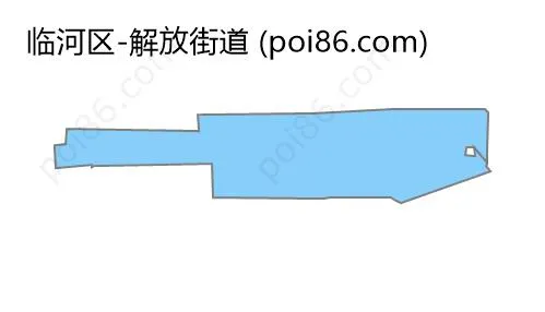 解放街道边界地图