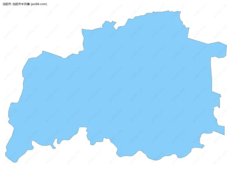 当阳市半月镇边界地图