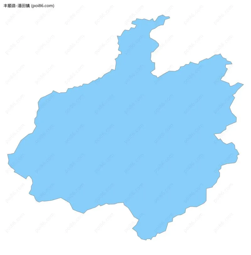 潘田镇边界地图