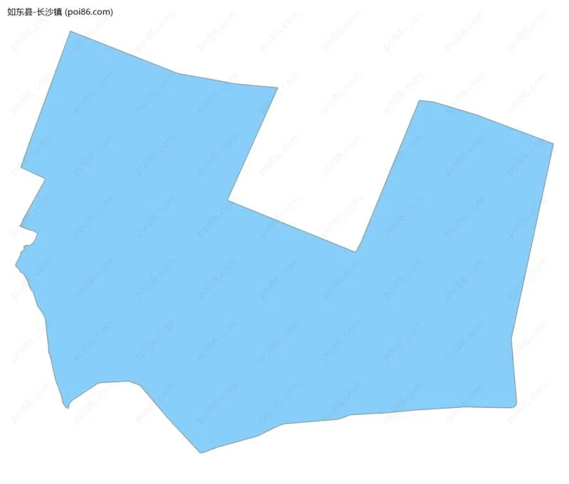 长沙镇边界地图