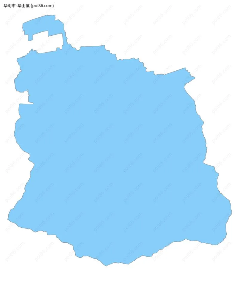 华山镇边界地图