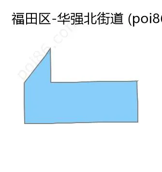 华强北街道边界地图
