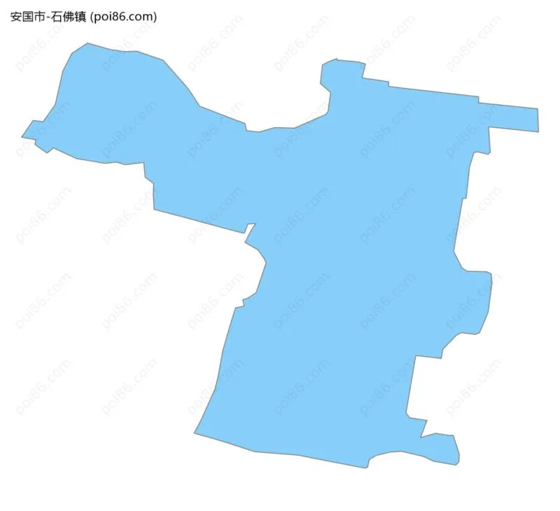 石佛镇边界地图