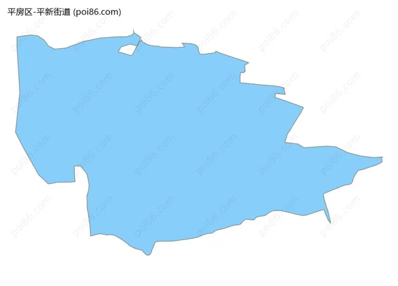 平新街道边界地图