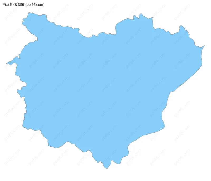 双华镇边界地图