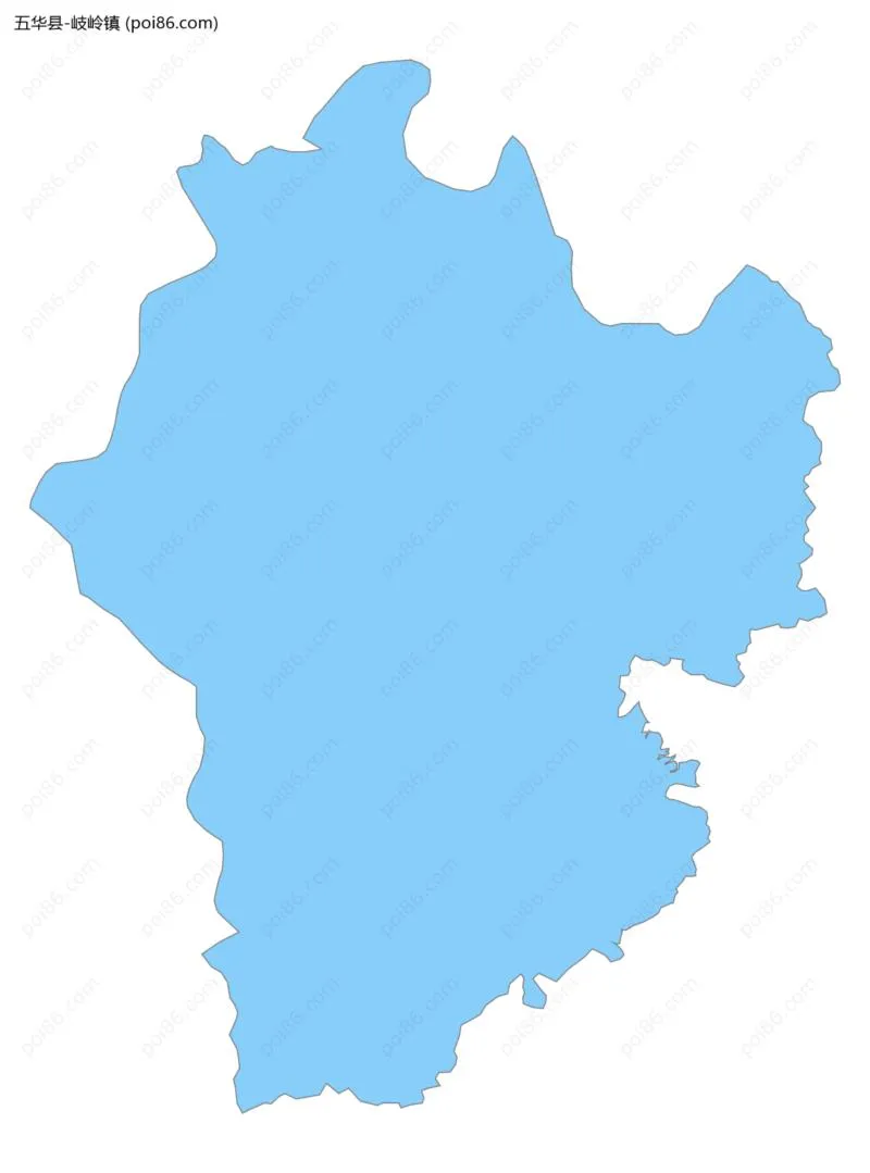 岐岭镇边界地图