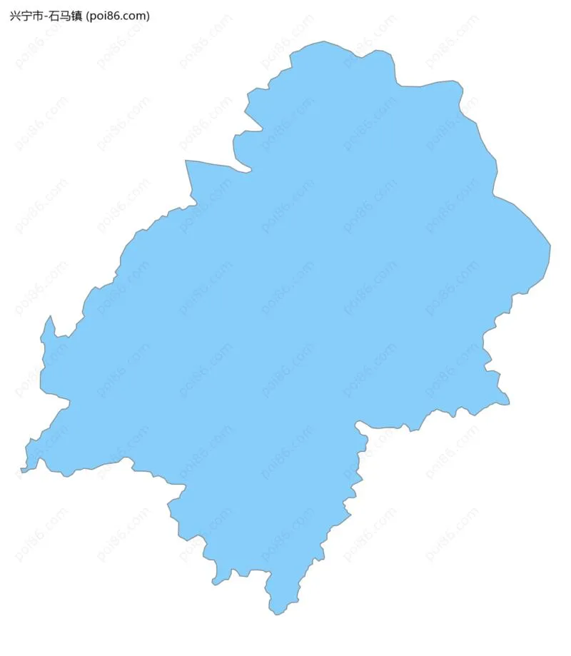 石马镇边界地图