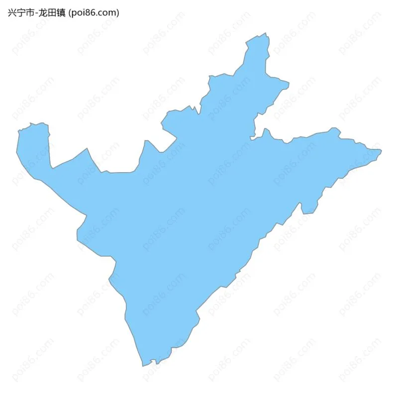 龙田镇边界地图