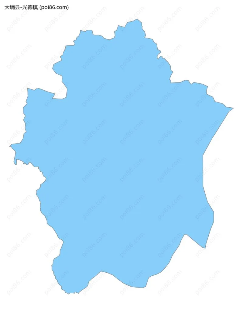 光德镇边界地图