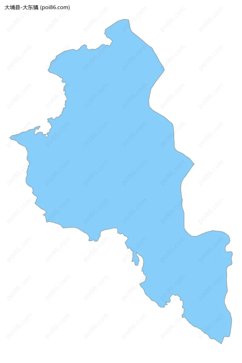 大东镇边界地图