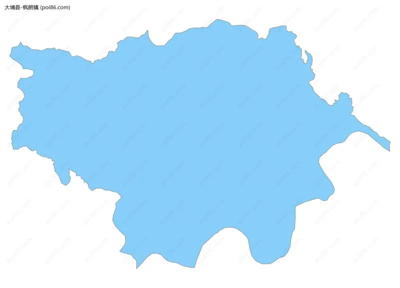 枫朗镇边界地图