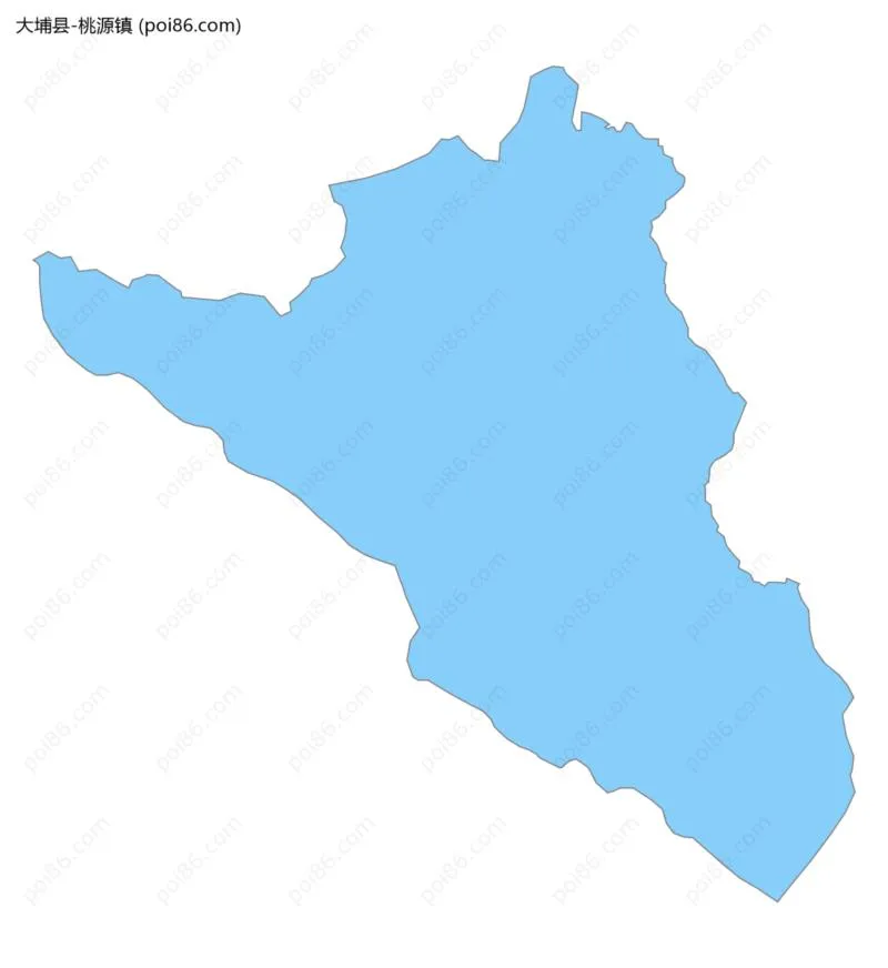 桃源镇边界地图