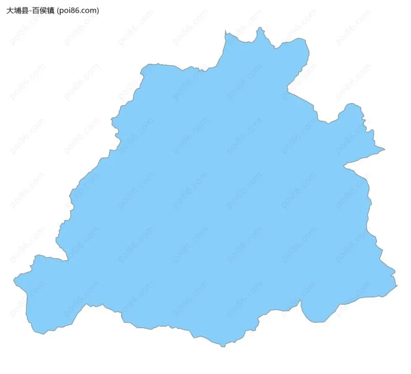 百侯镇边界地图