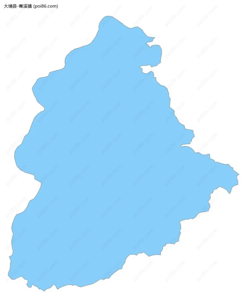 青溪镇边界地图