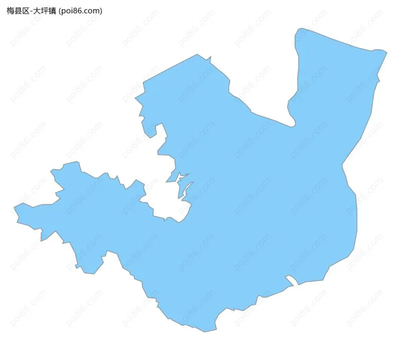 大坪镇边界地图