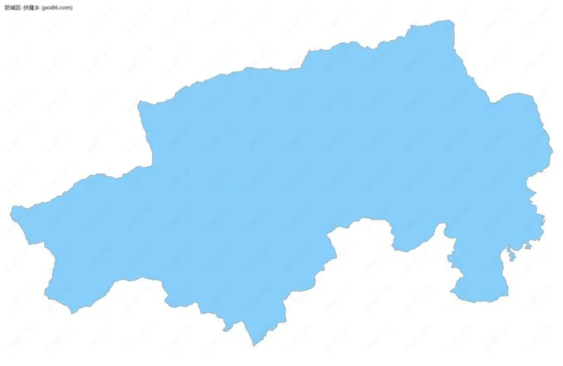 扶隆乡边界地图