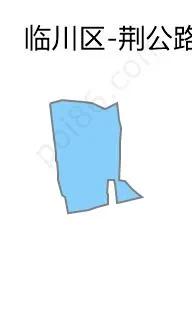 荆公路街道边界地图