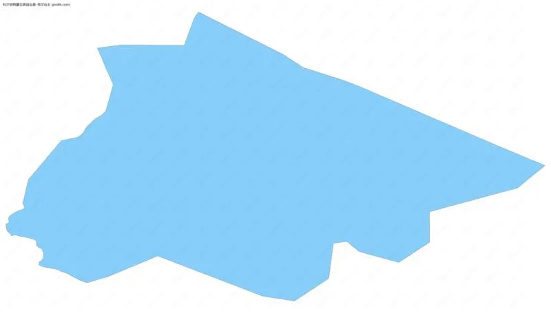 克尔台乡边界地图