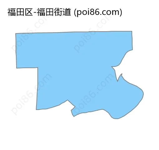 福田街道边界地图