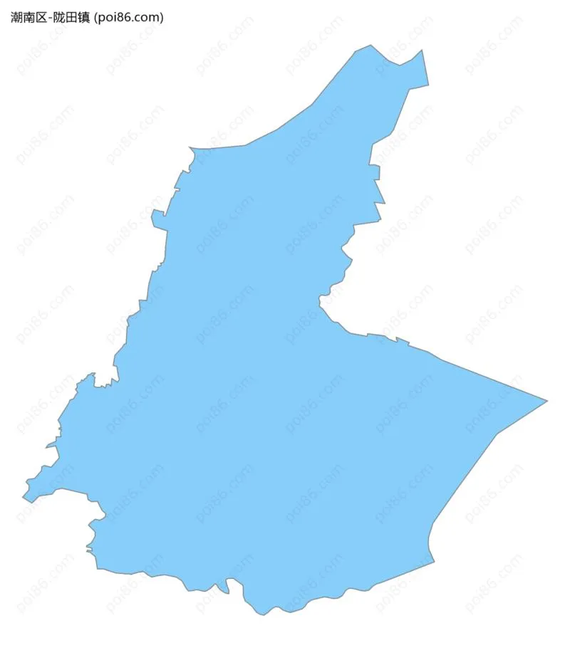 陇田镇边界地图