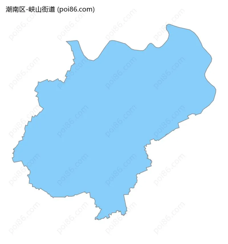 峡山街道边界地图