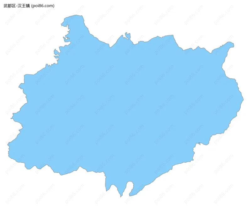 汉王镇边界地图