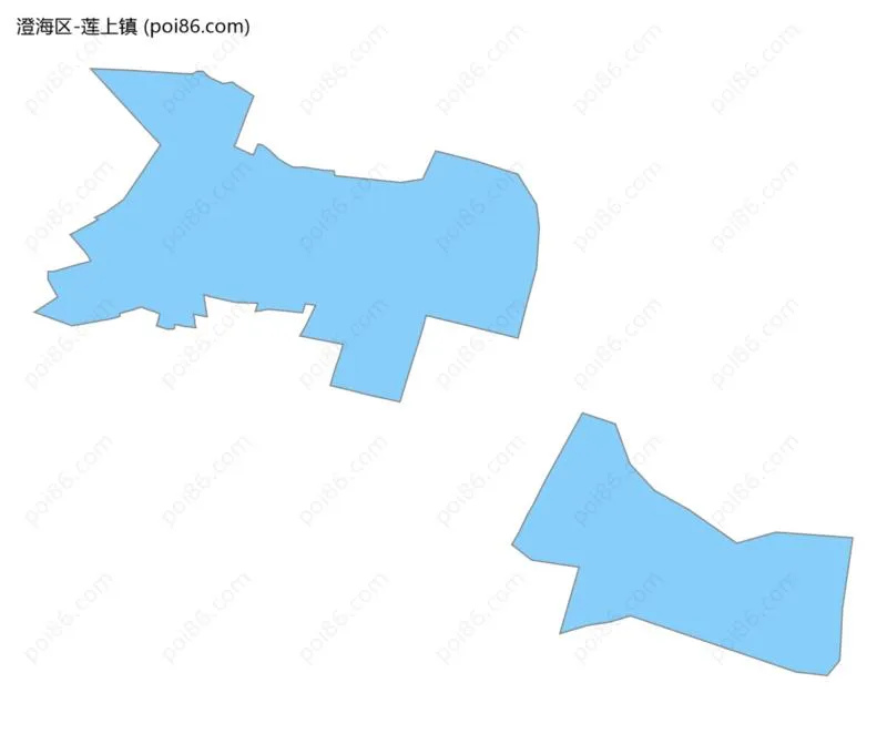 莲上镇边界地图