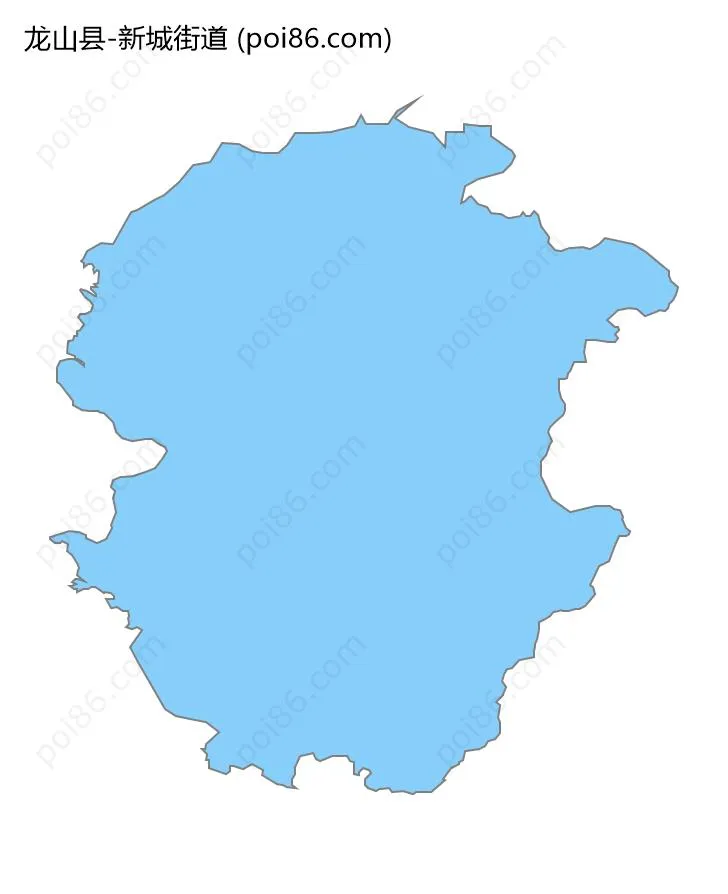 新城街道边界地图