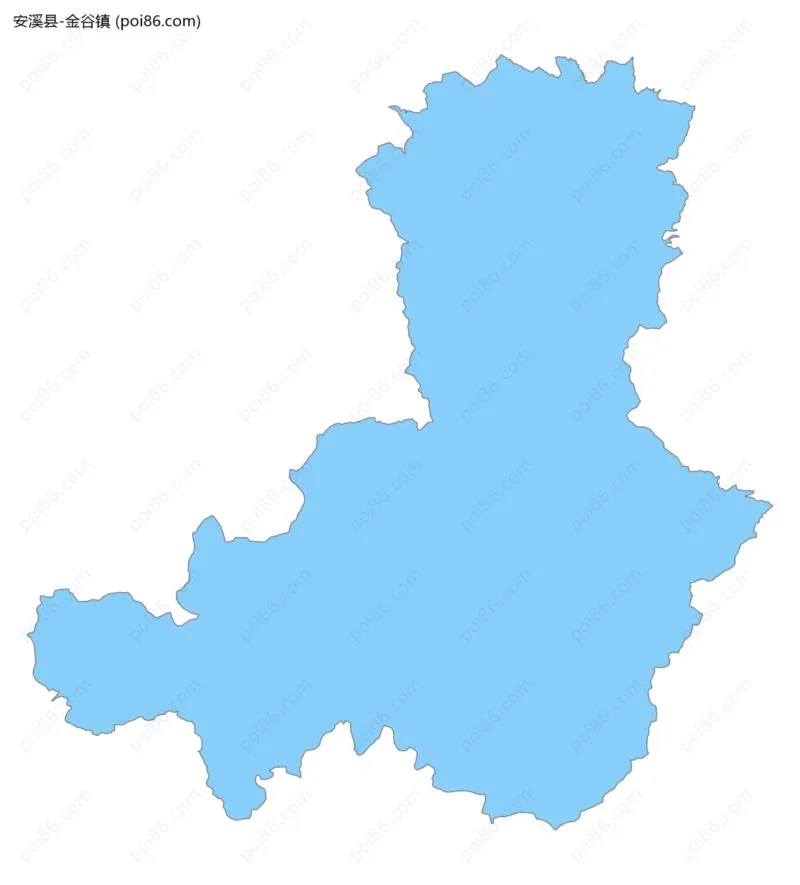 金谷镇边界地图