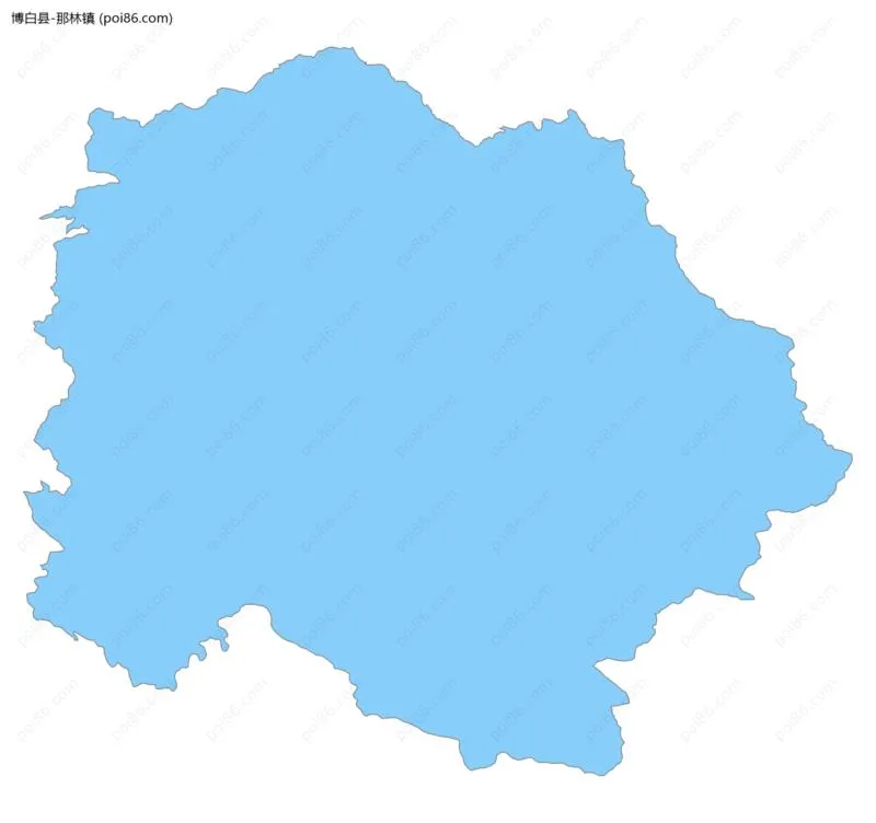 那林镇边界地图