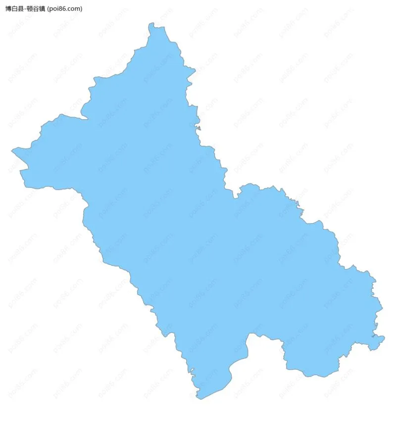 顿谷镇边界地图