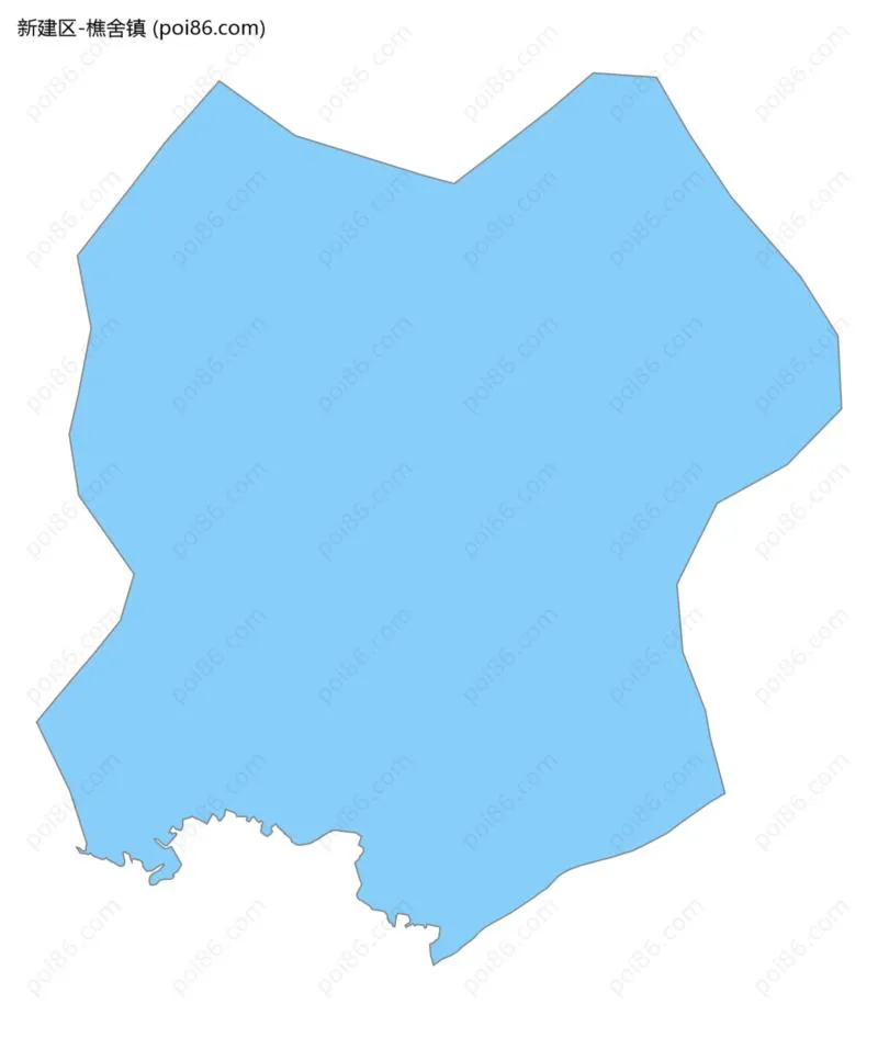 樵舍镇边界地图